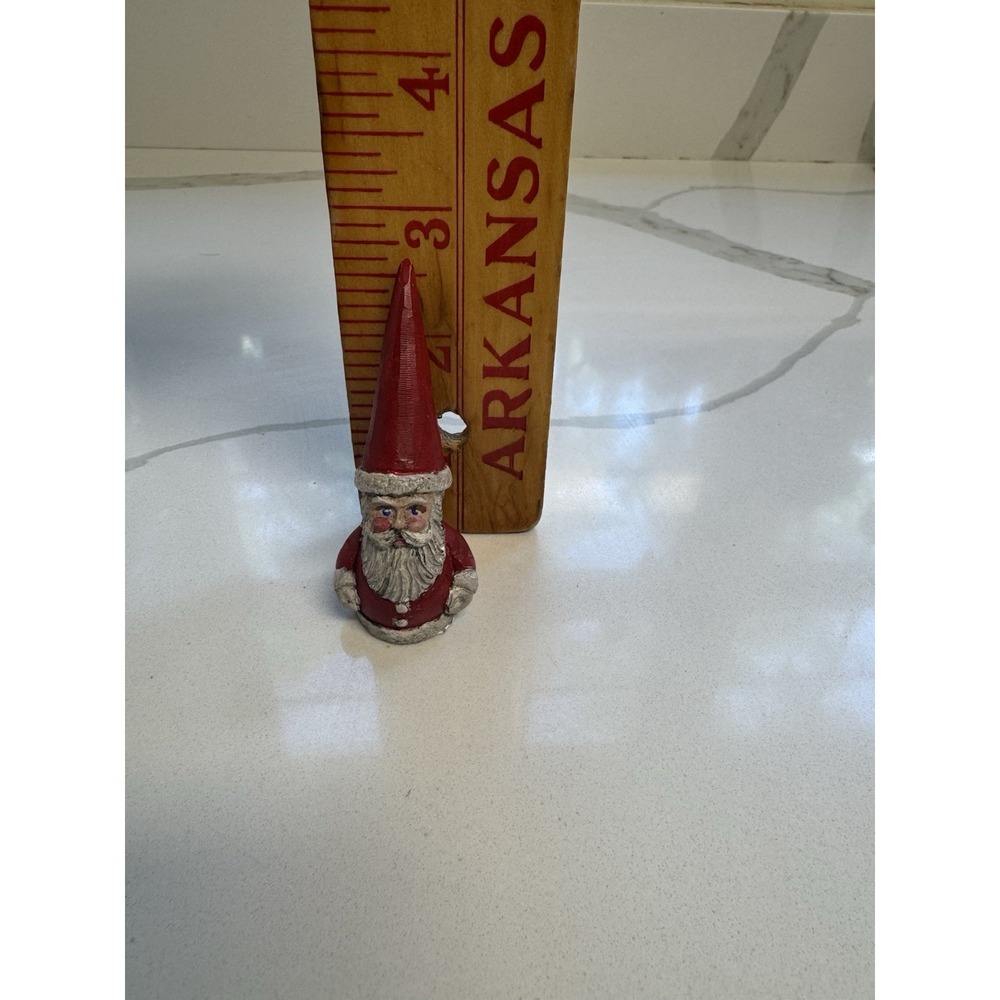 JIM SHORE MINI MINATURE SANTA FIGURE FIGURINE EARLY RARE 1990 2-5/8" HIGH GNOME - Picture 7 of 7